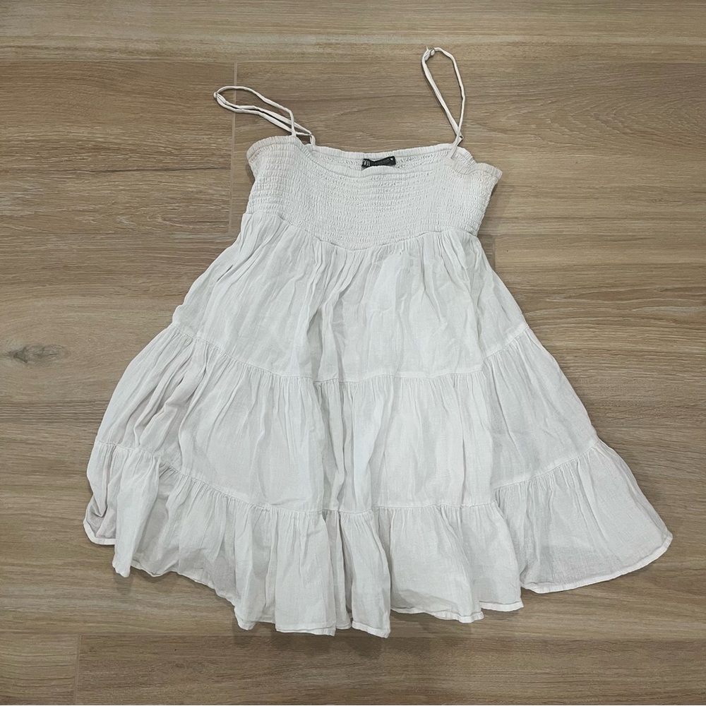 Zara white sundress. Size XS